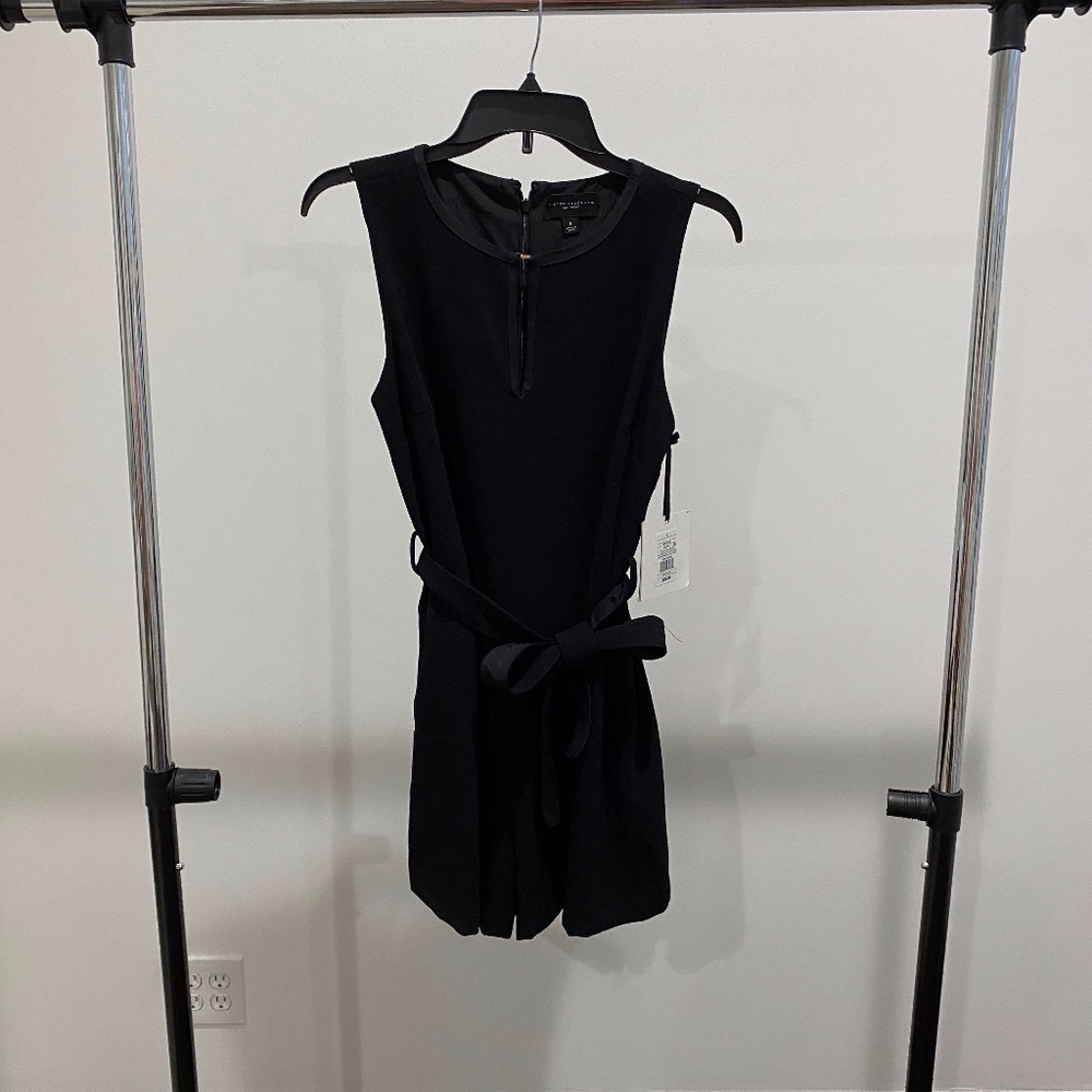 Victoria Beckham for Target Black Tie Waist Romper
